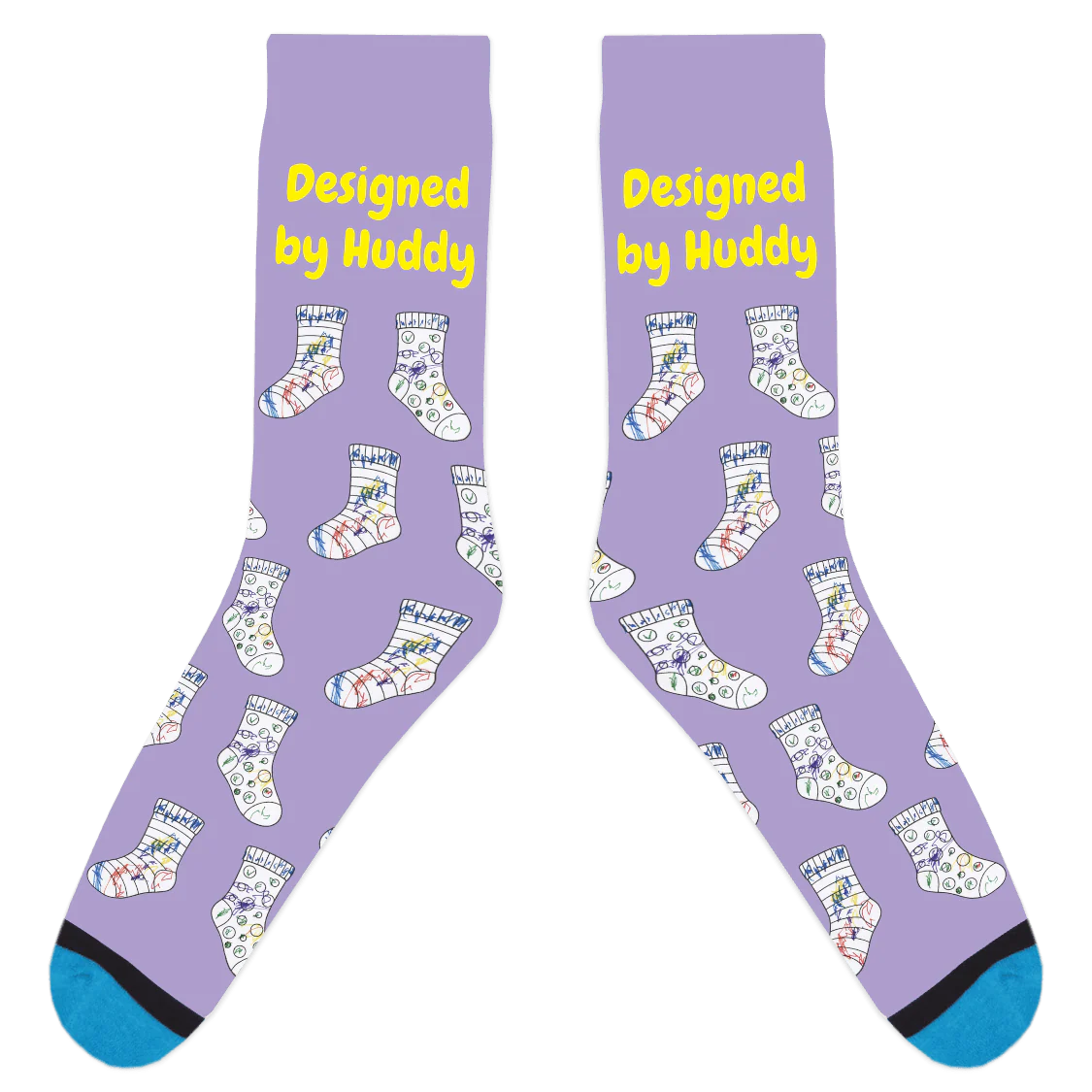 Mismatched Coloring Socks - Designed by Huddy - Image 8