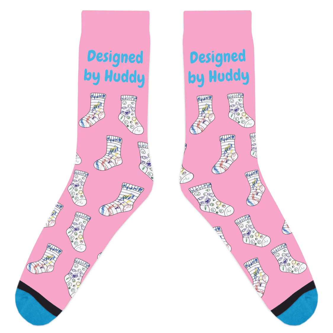 Mismatched Coloring Socks - Designed by Huddy - Image 9