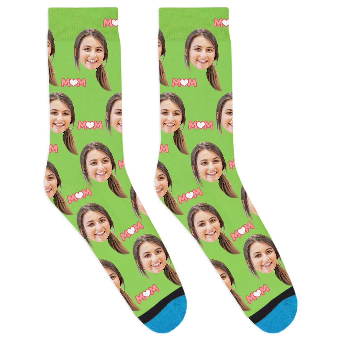 Custom Mom Heart Socks - Image 3