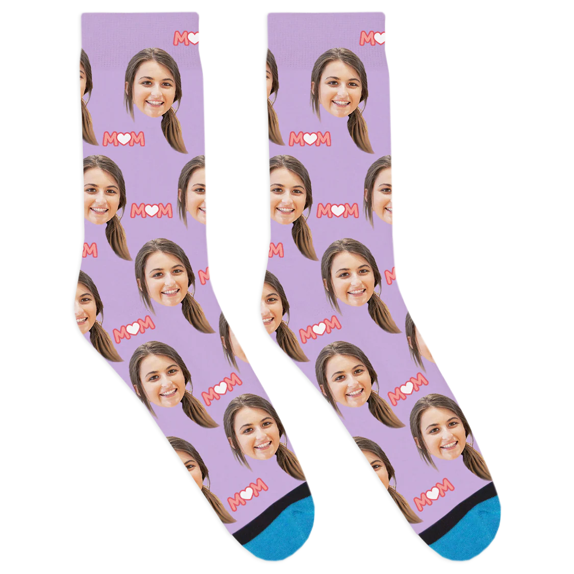 Custom Mom Heart Socks - Image 5