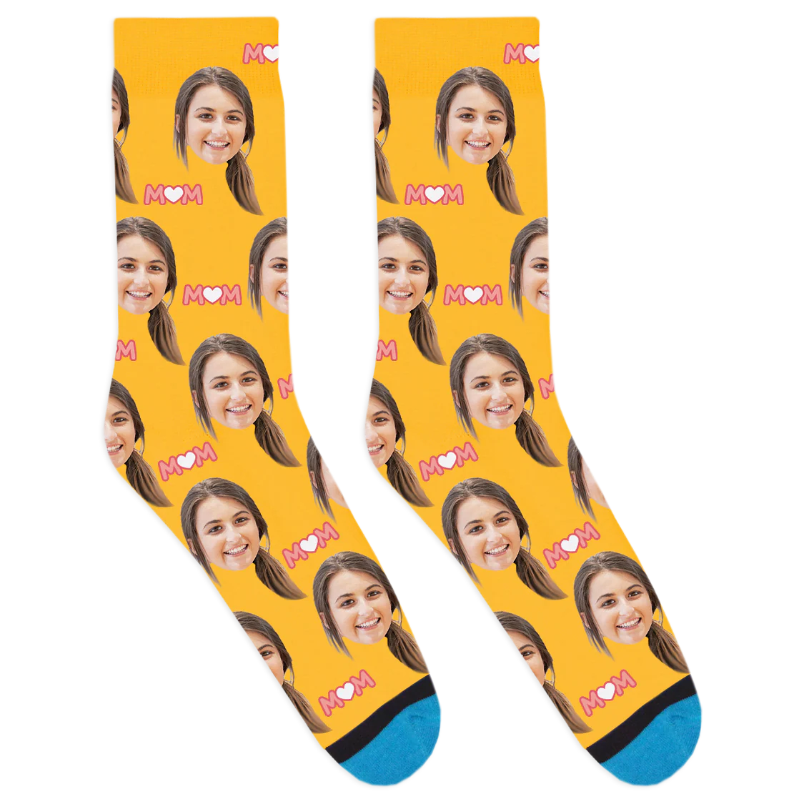 Custom Mom Heart Socks - Image 6