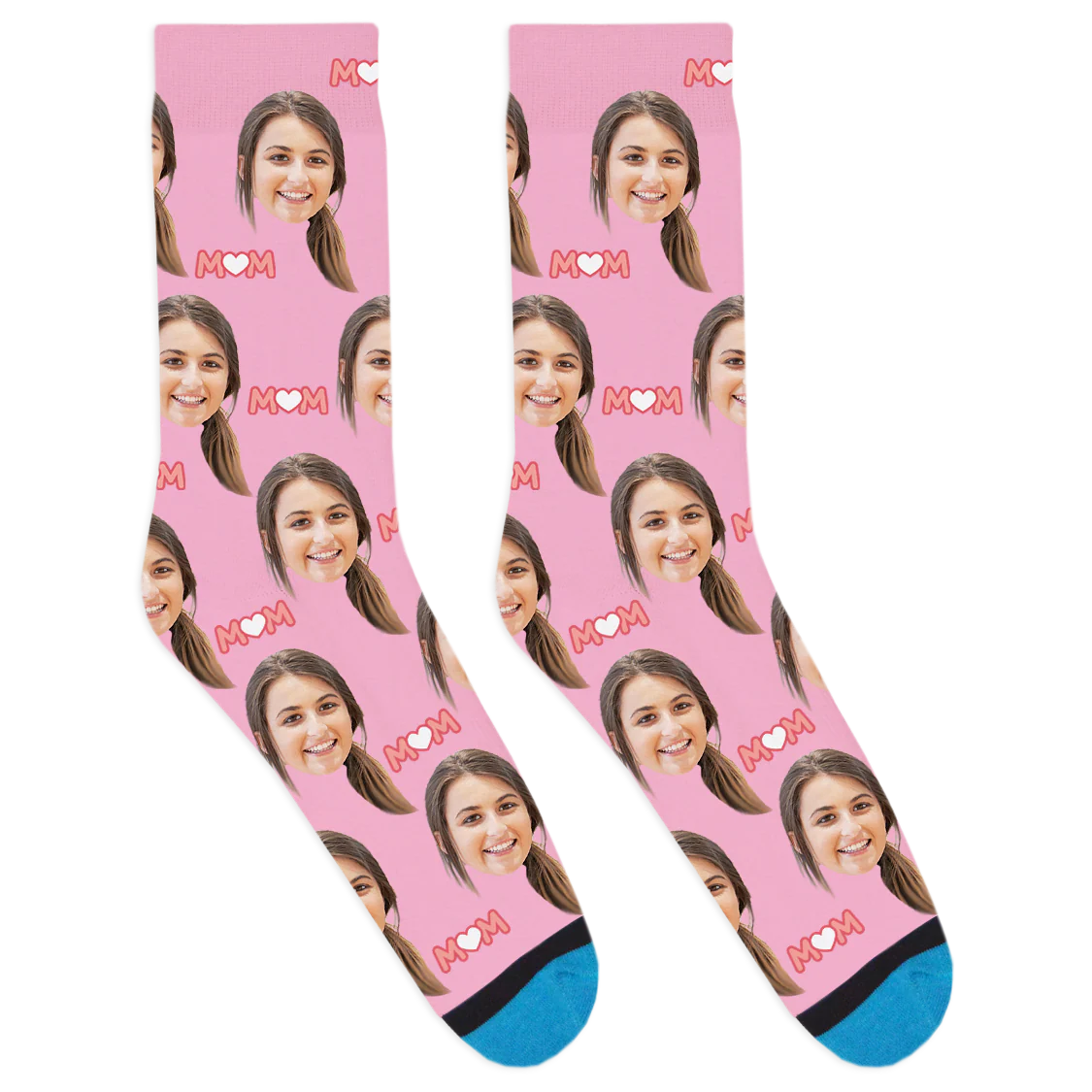 Custom Mom Heart Socks - Image 7
