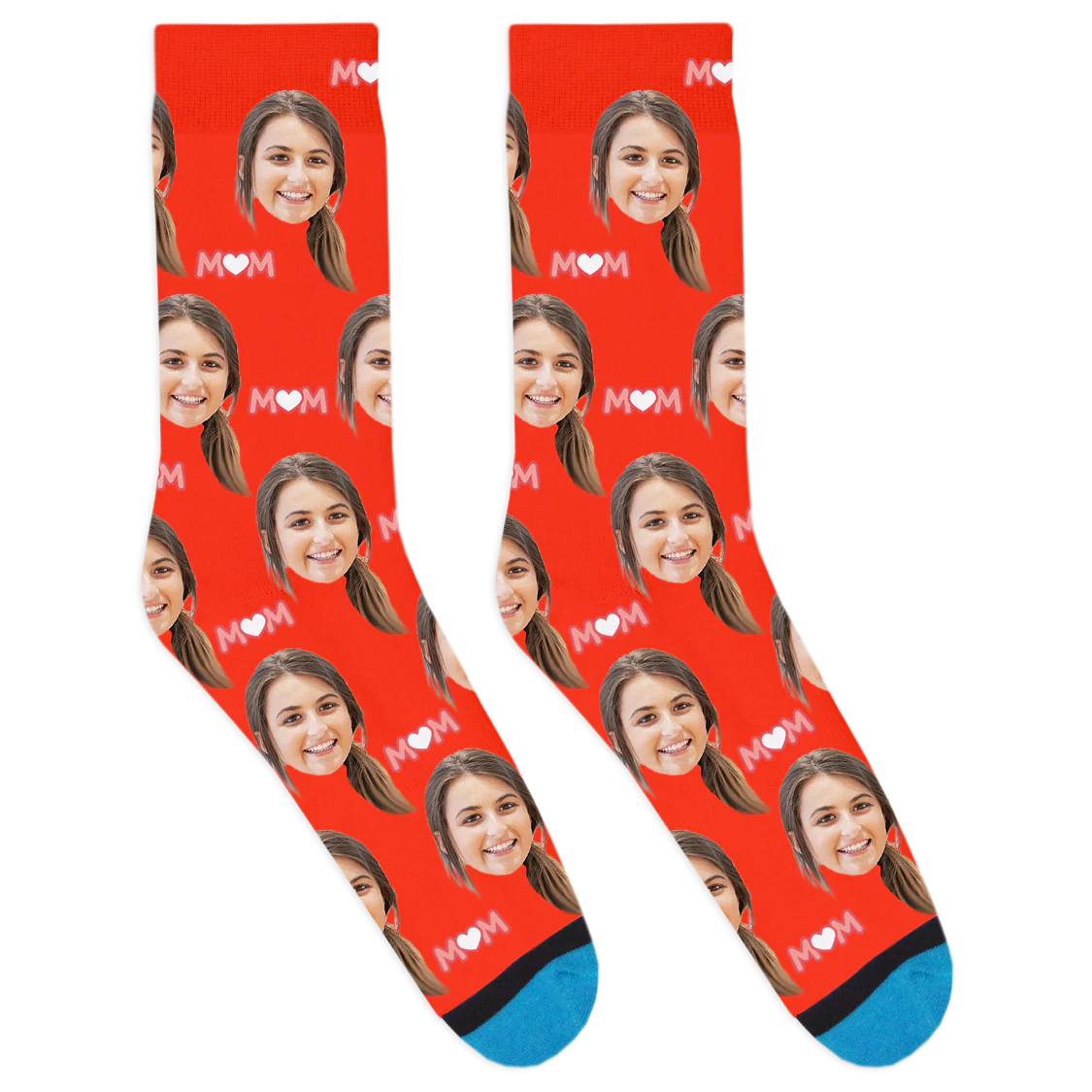 Custom Mom Heart Socks - Image 9