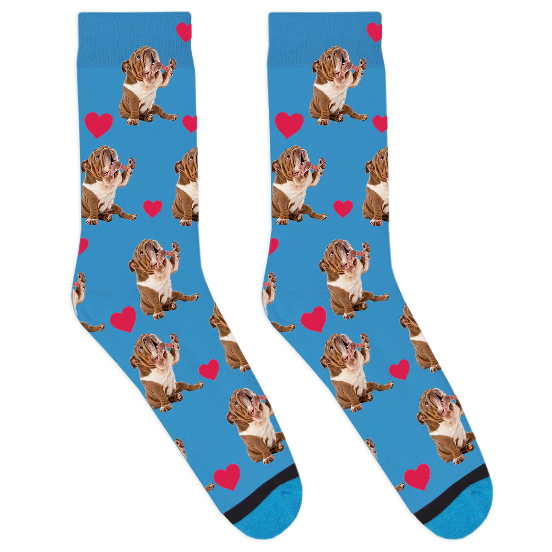Mugshot Heart Socks