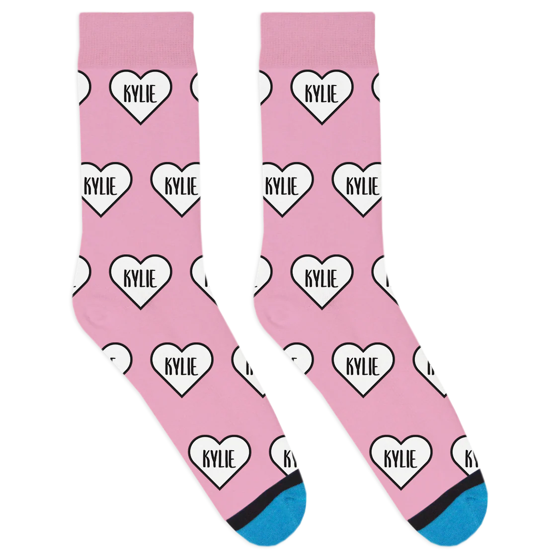 Custom Name In A Heart Socks - Image 3