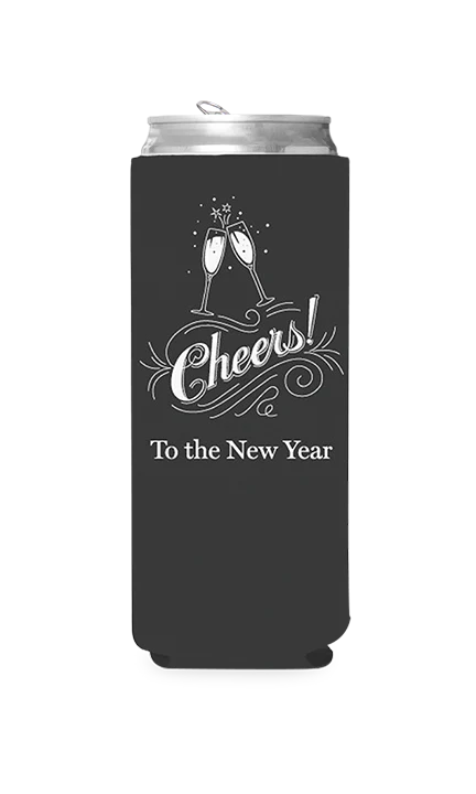 New Year's Cheers Predesigned Can Cooler - Image 2