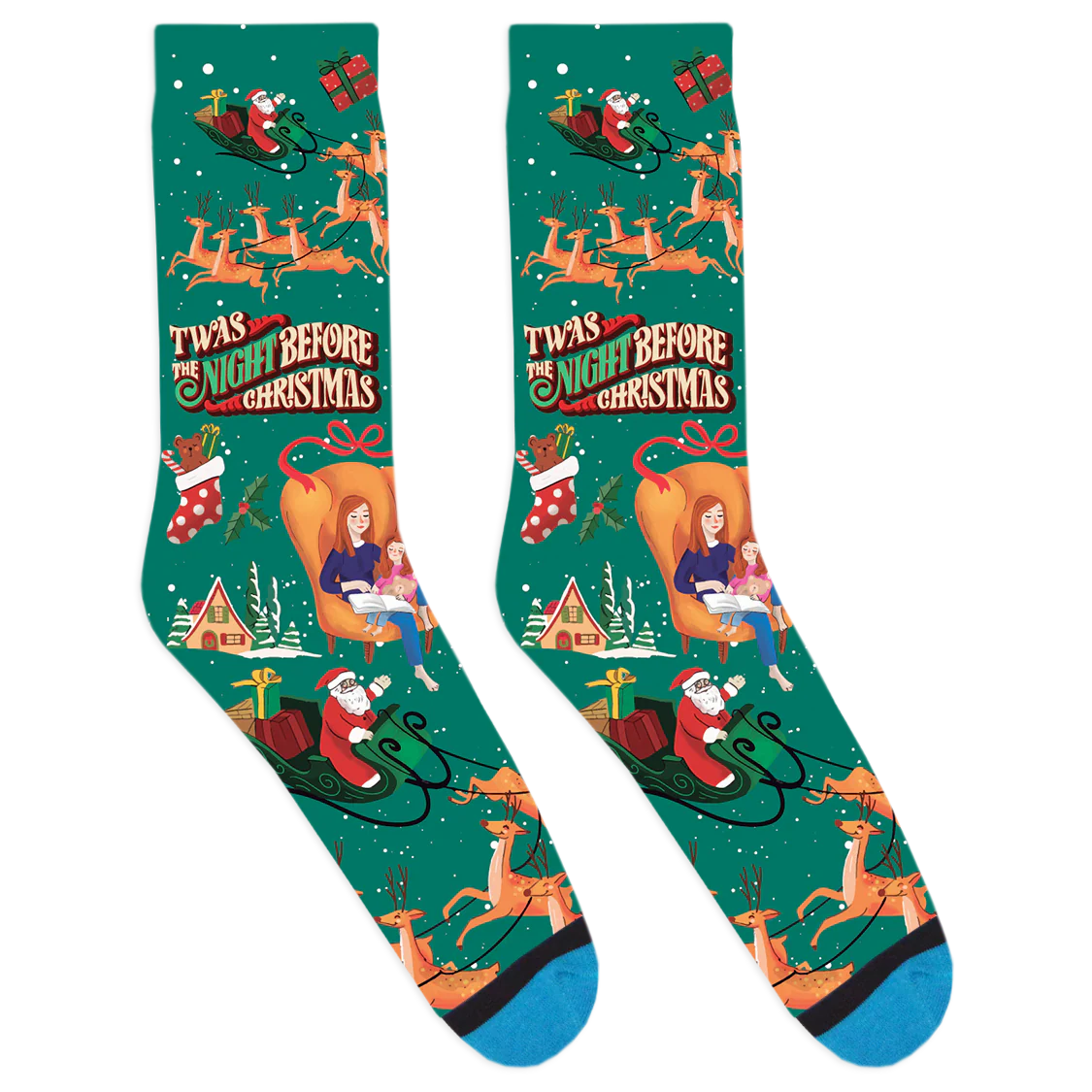 Twas the Night Before Christmas Socks