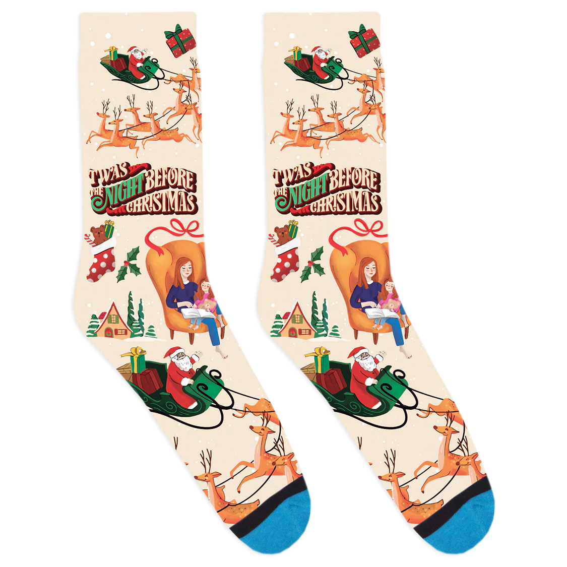 Twas the Night Before Christmas Socks - Image 3