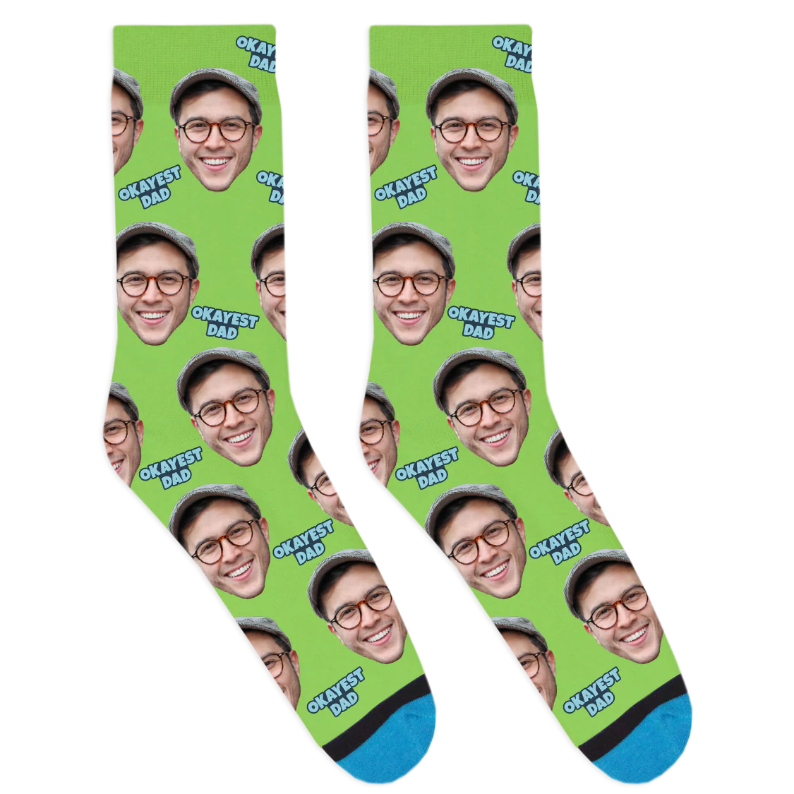 Custom Okayest Dad Socks - Image 4
