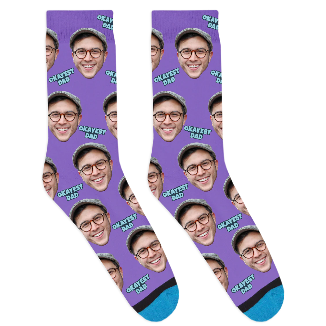 Custom Okayest Dad Socks - Image 9