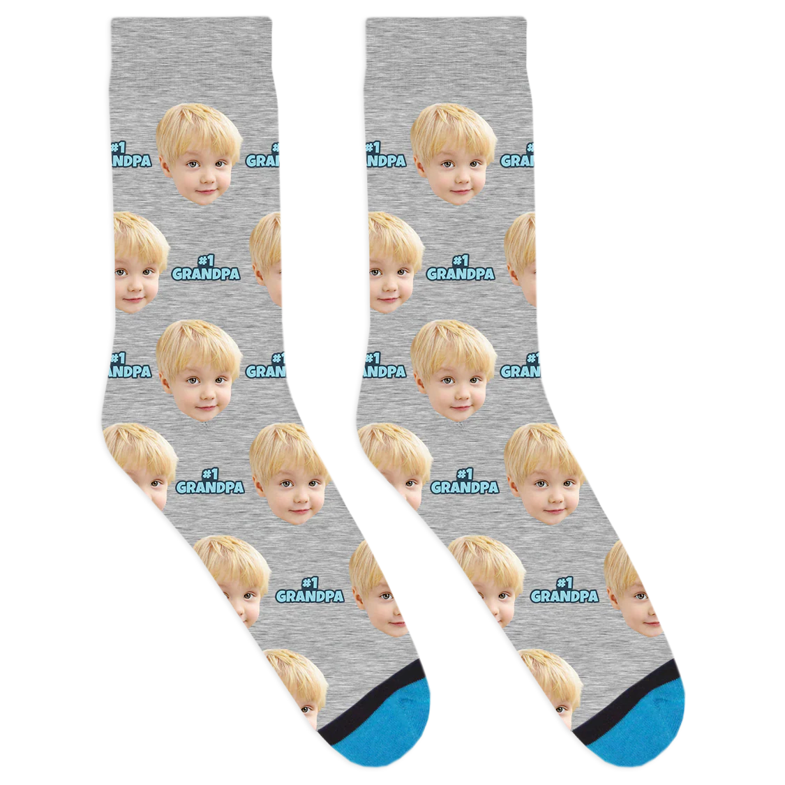Custom # 1 Grandpa Socks - Image 4