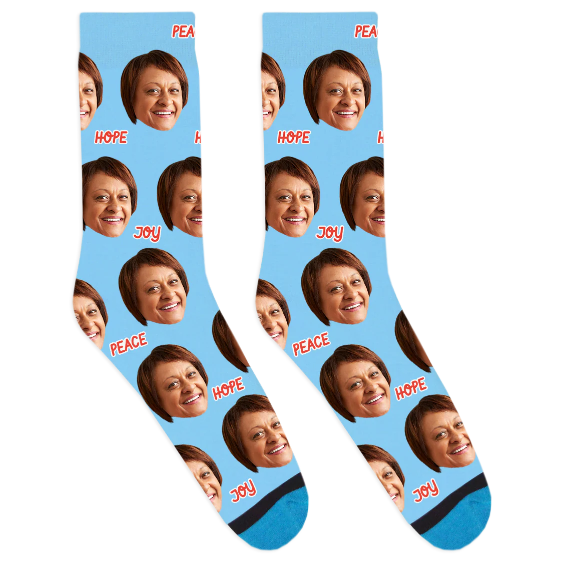 Custom Peace Hope Joy Socks