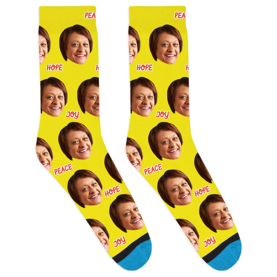 Custom Peace Hope Joy Socks - Image 10