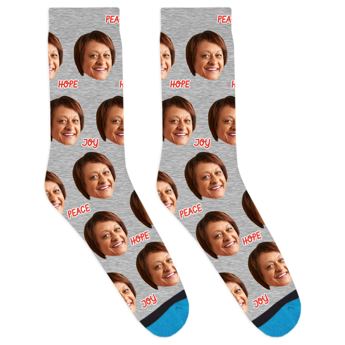Custom Peace Hope Joy Socks - Image 4