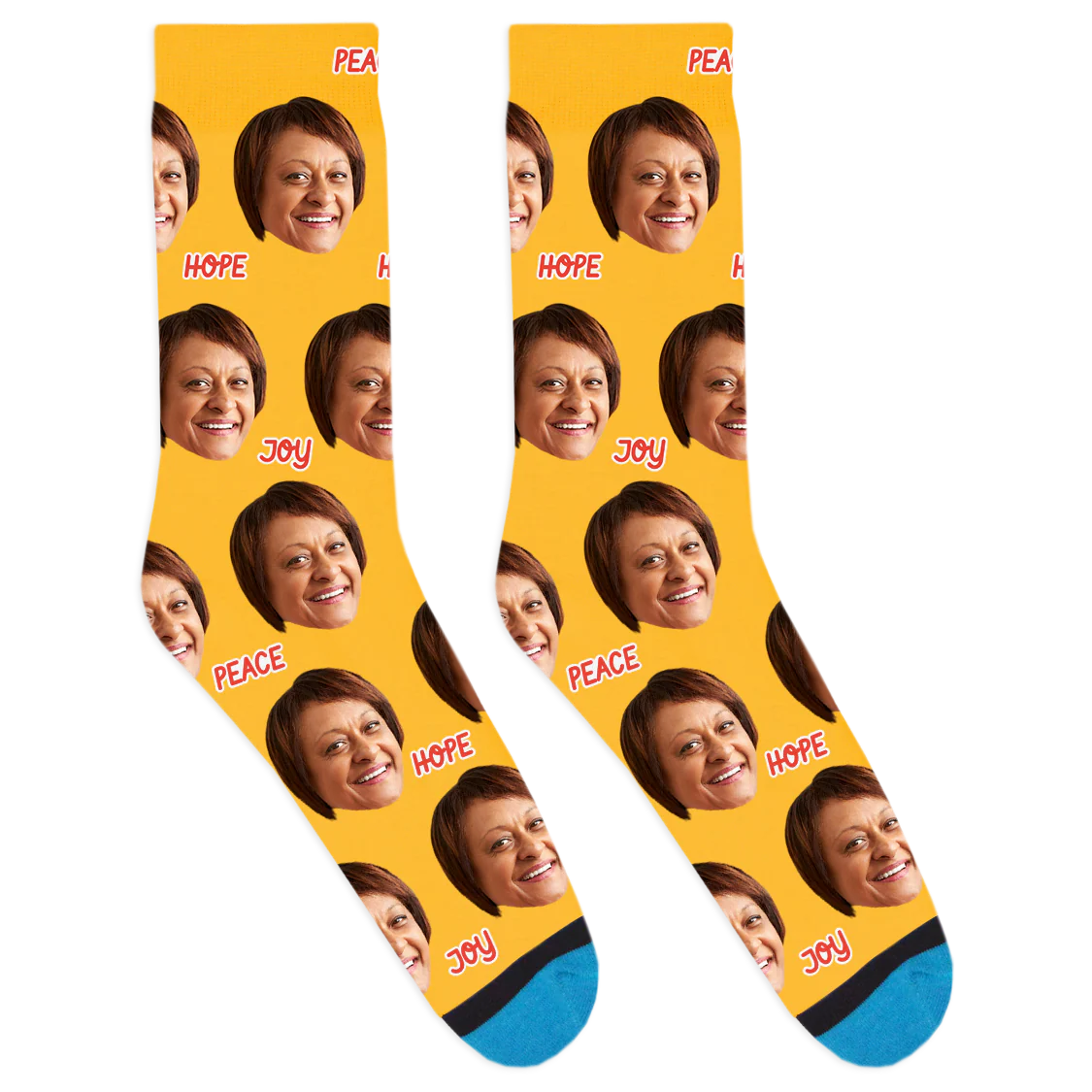 Custom Peace Hope Joy Socks - Image 6
