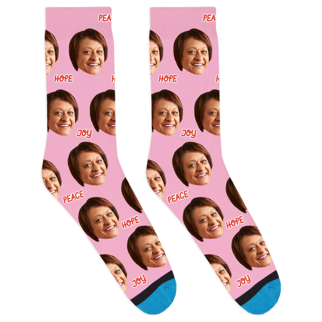 Custom Peace Hope Joy Socks - Image 7