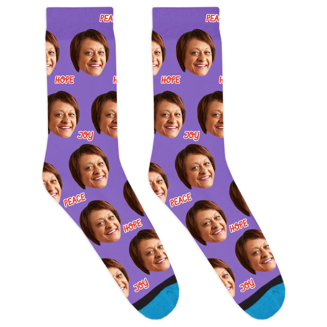 Custom Peace Hope Joy Socks - Image 8