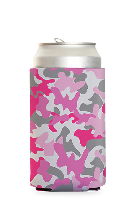 Pink Camo Predesigned Can Cooler
