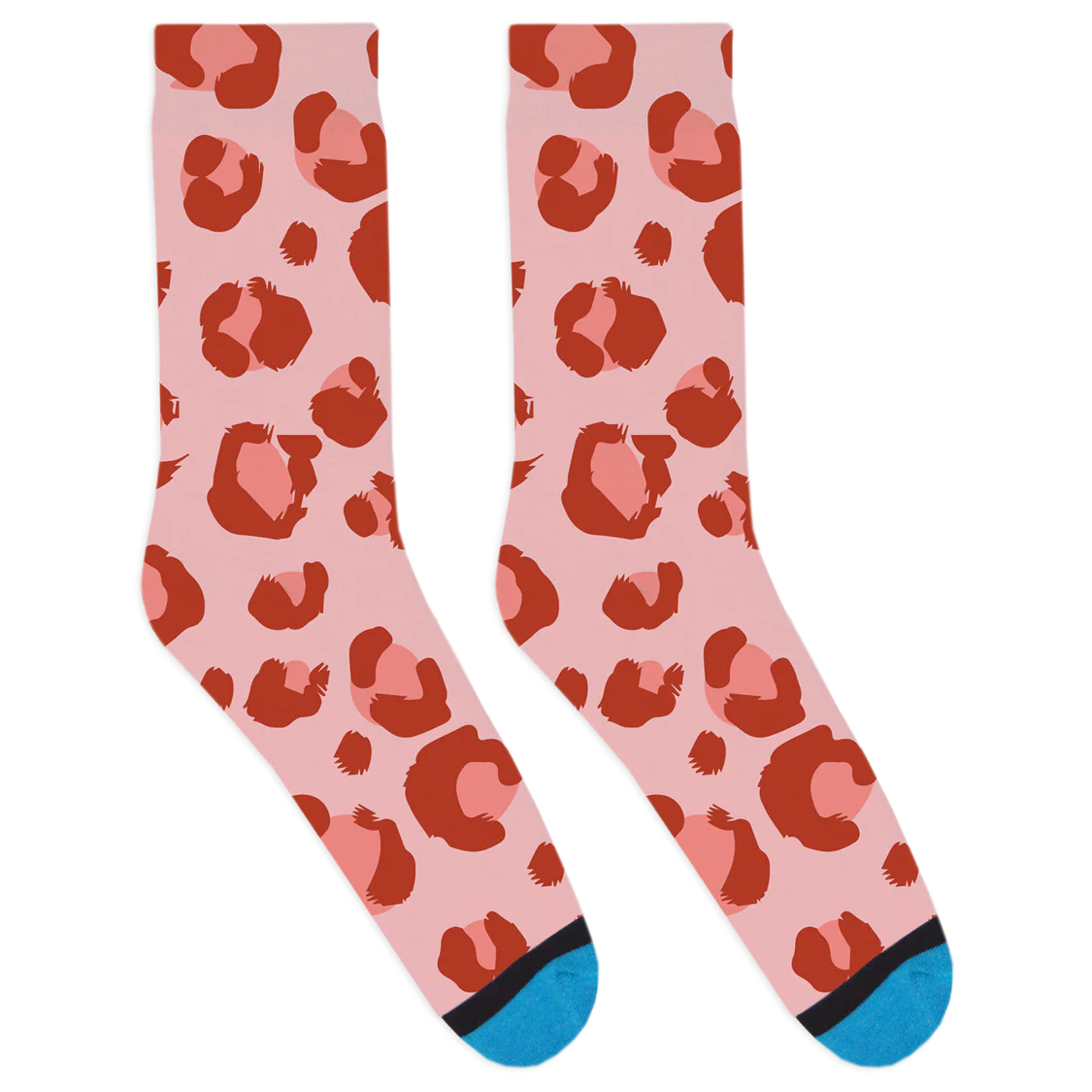 Pink Cheetah Socks