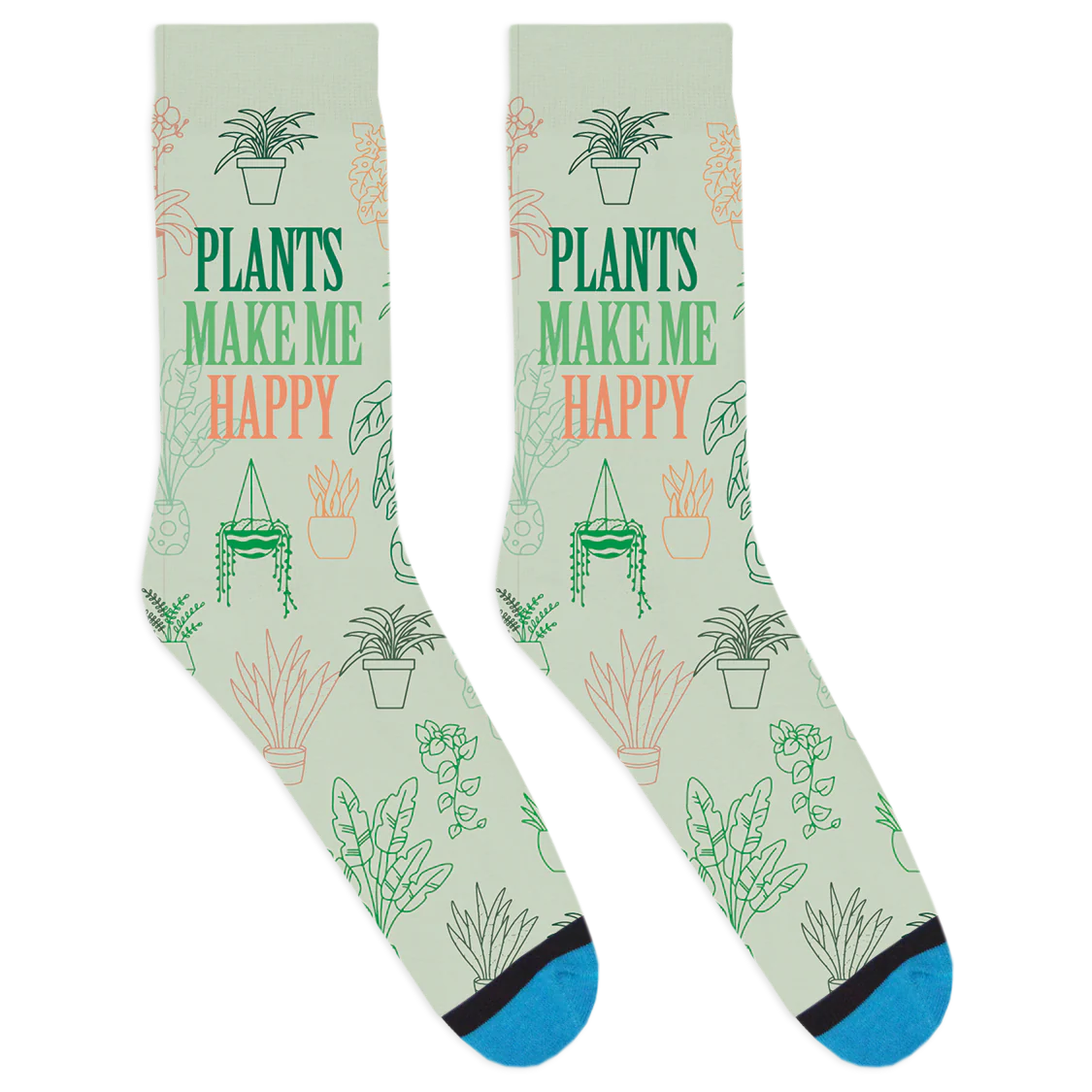 Plants Make Me Happy Socks - Image 2