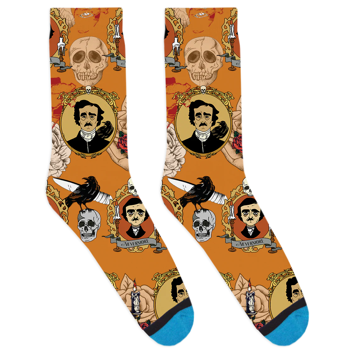 Portrait of Edgar Allan Poe Socks - Image 2
