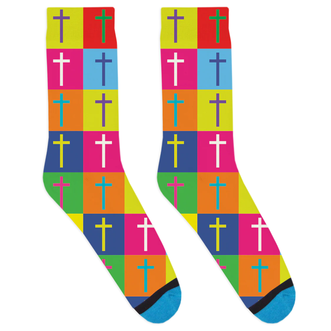 Pop Art Cross Socks