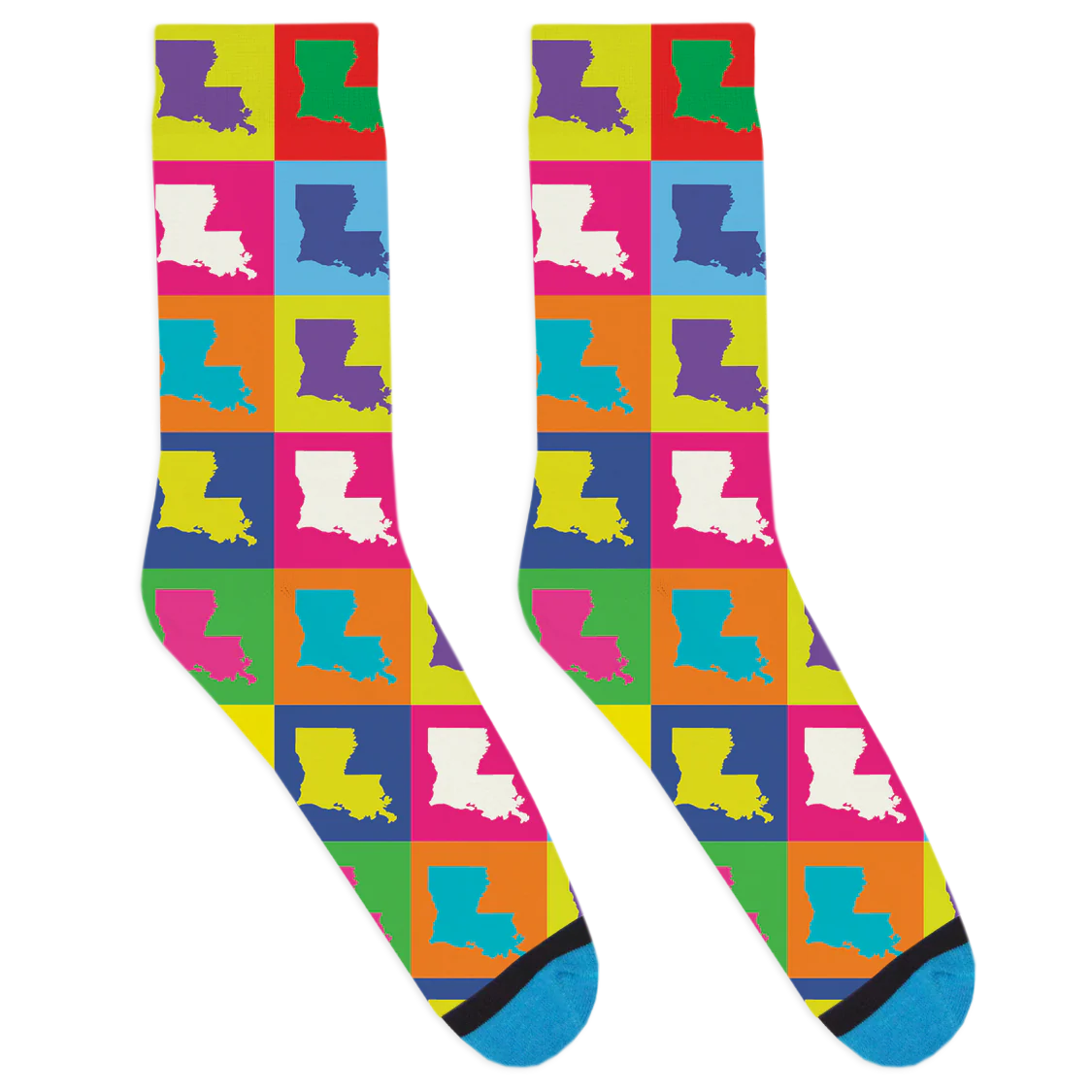 Pop Art Louisiana Socks