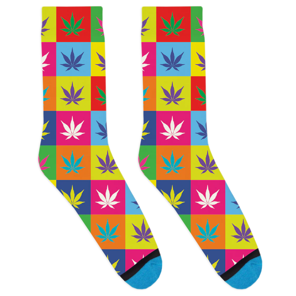 Pop Art Weed Socks