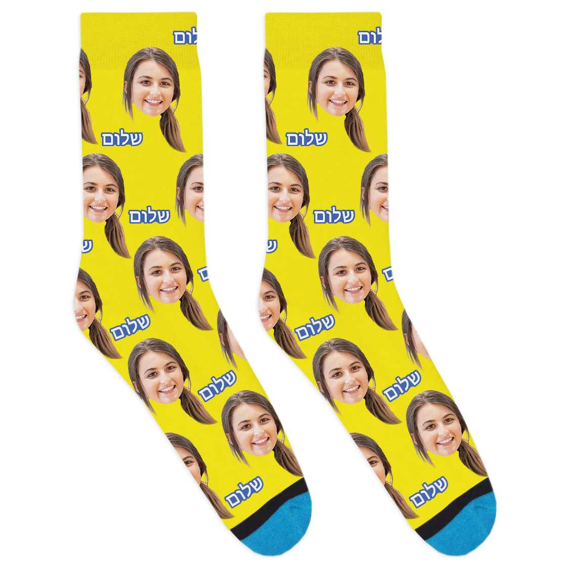 Custom Shalom Hebrew Socks - Image 10