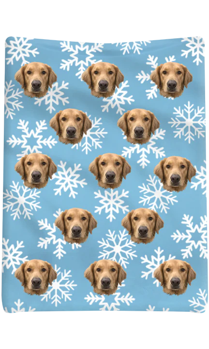 Custom Snowflakes Blanket