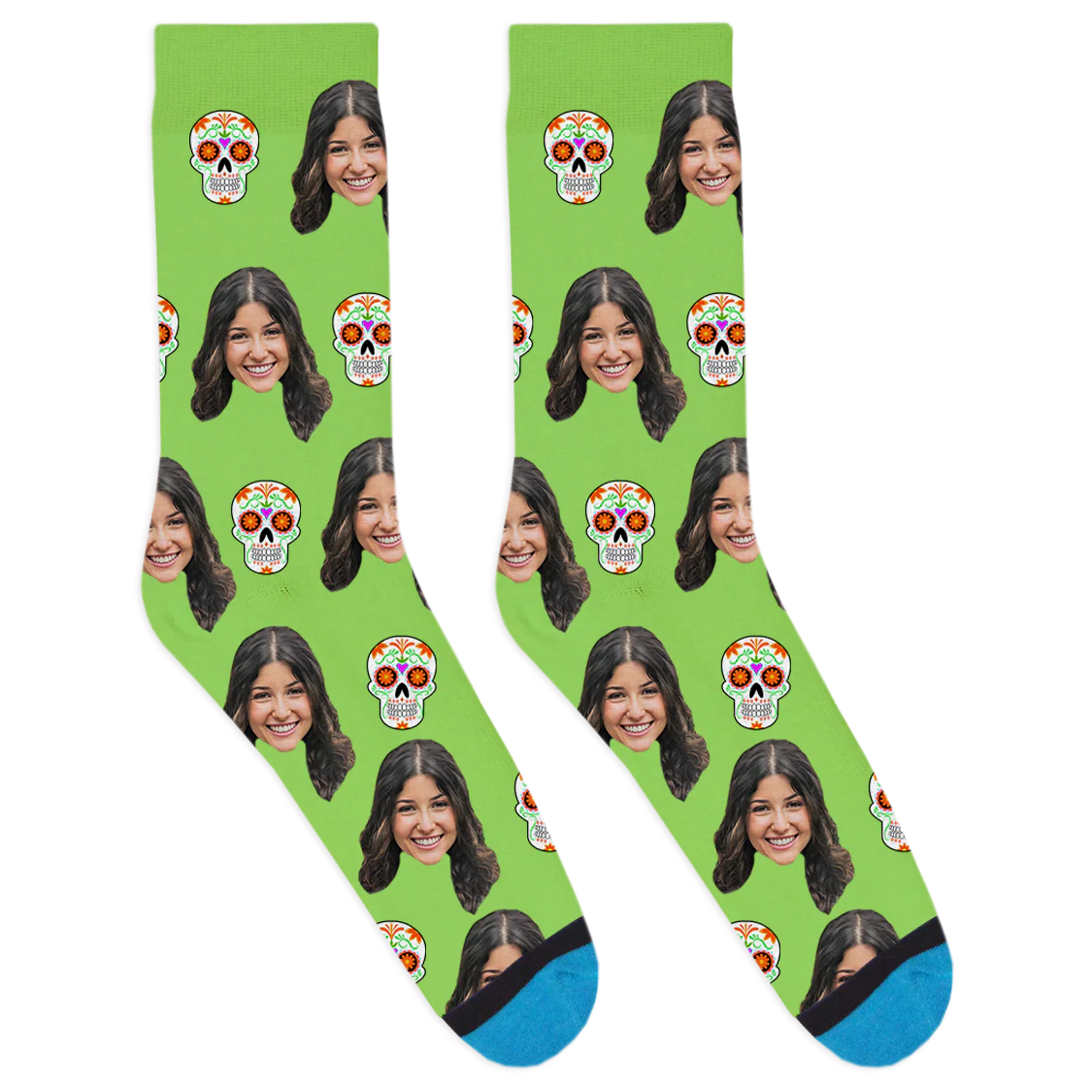 Custom Sugar Skulls Socks - Image 4