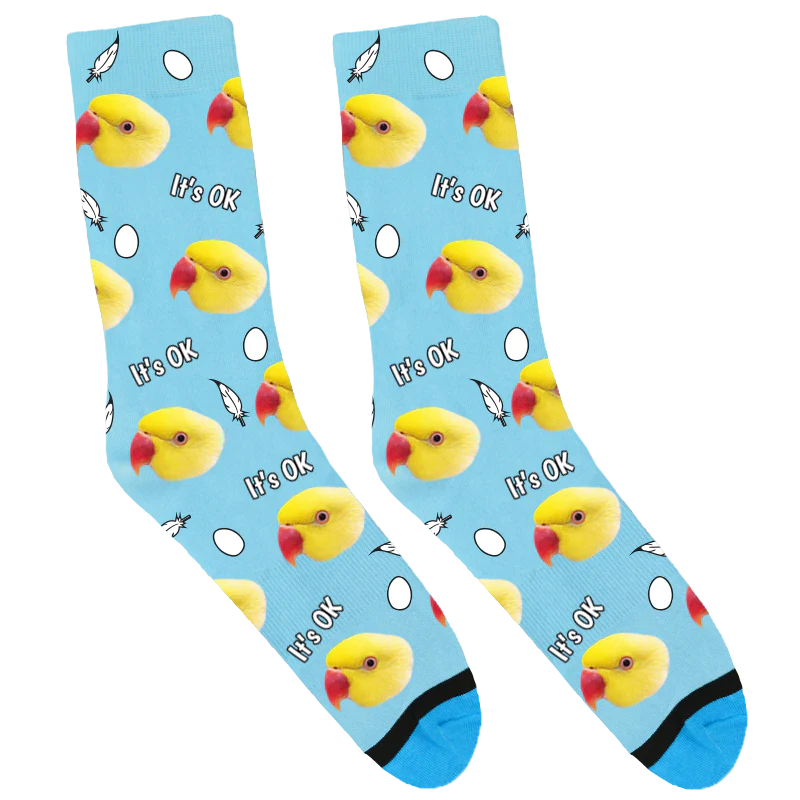 Sunshine The Indian Ringneck Socks