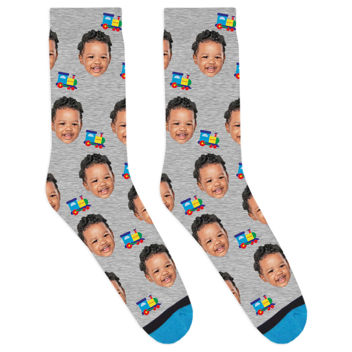 Custom Toy Train Socks