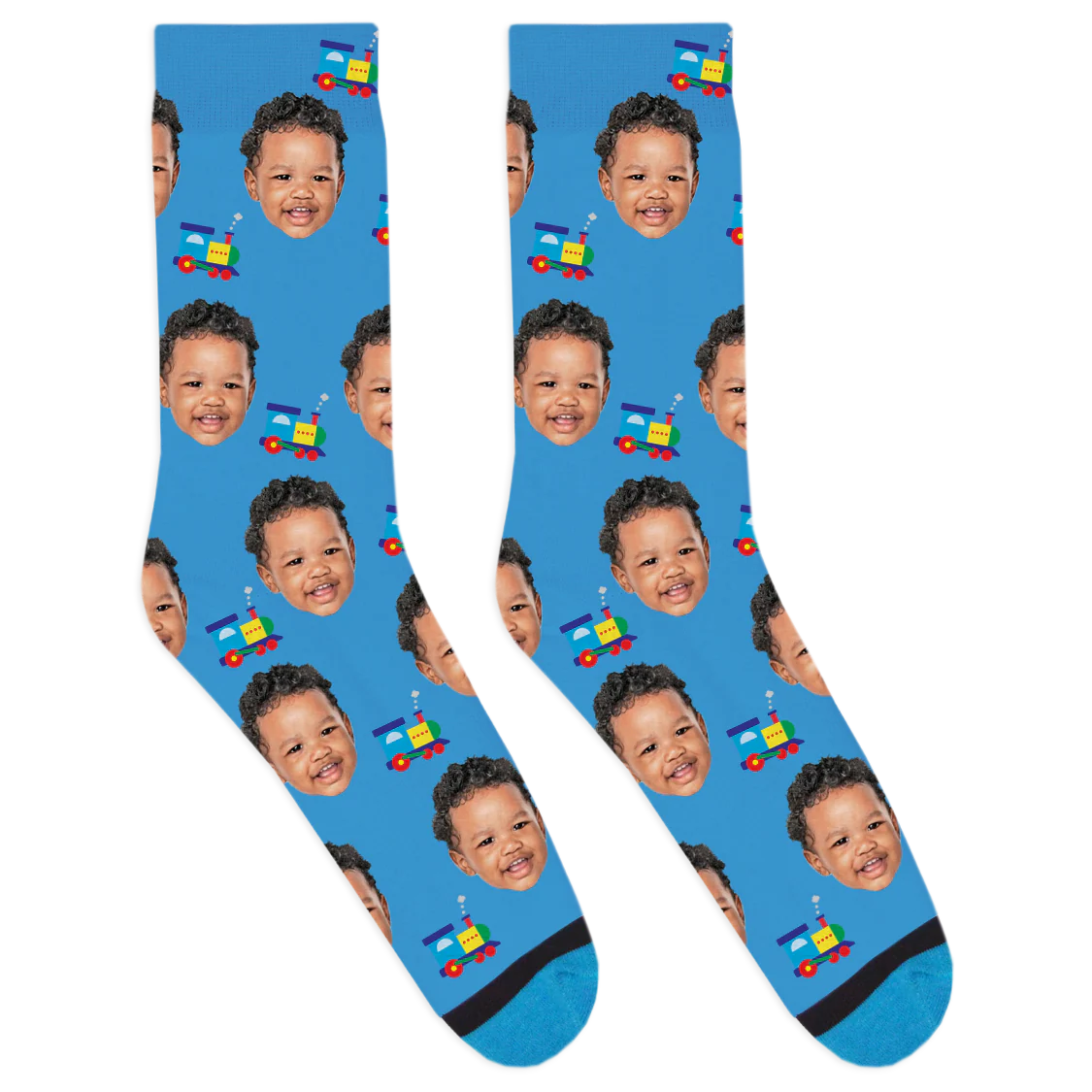 Custom Toy Train Socks - Image 3