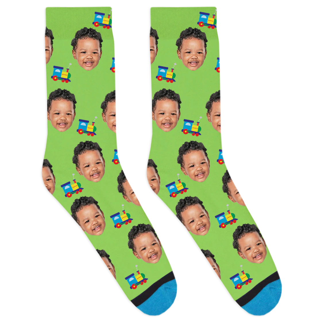 Custom Toy Train Socks - Image 4