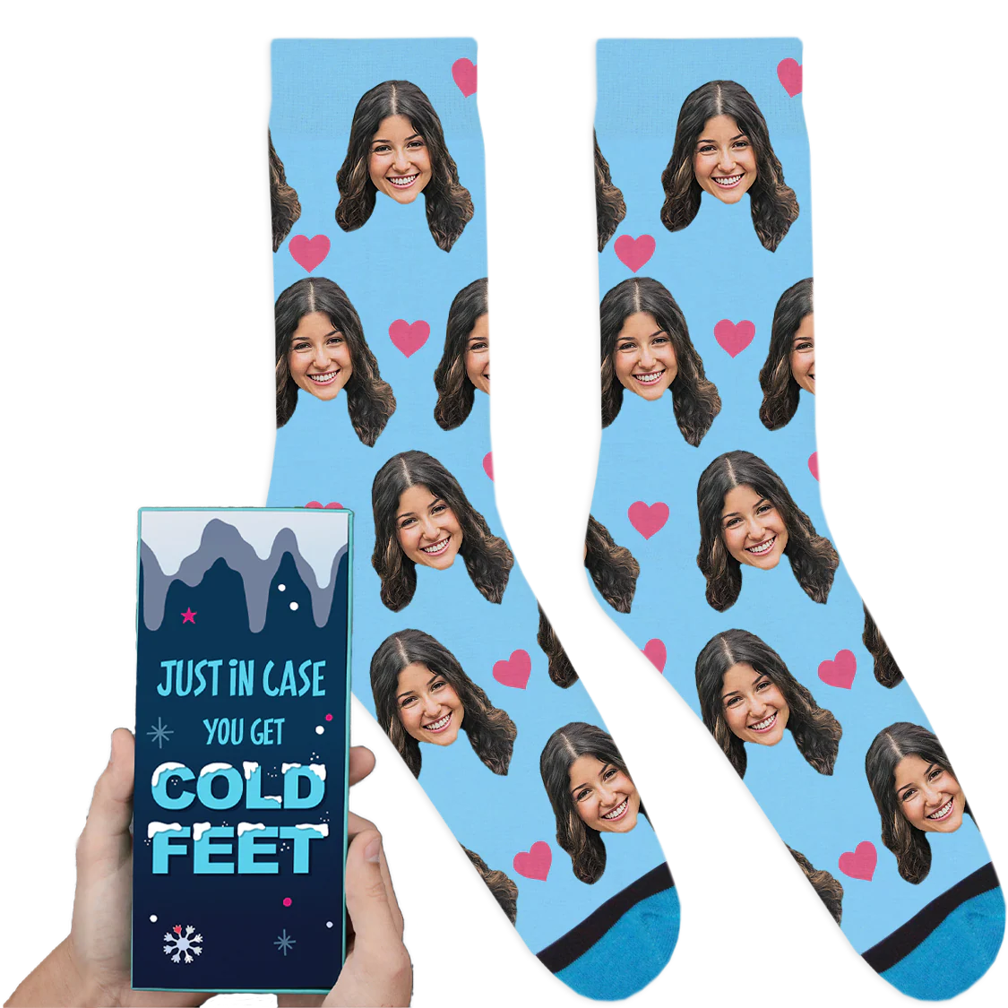 Custom Valentines Socks: Cold Feet - Image 2