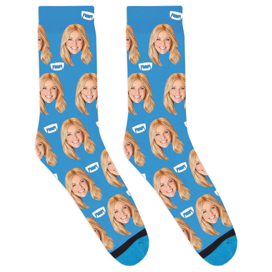 Custom Vampire Fang Socks - Image 3