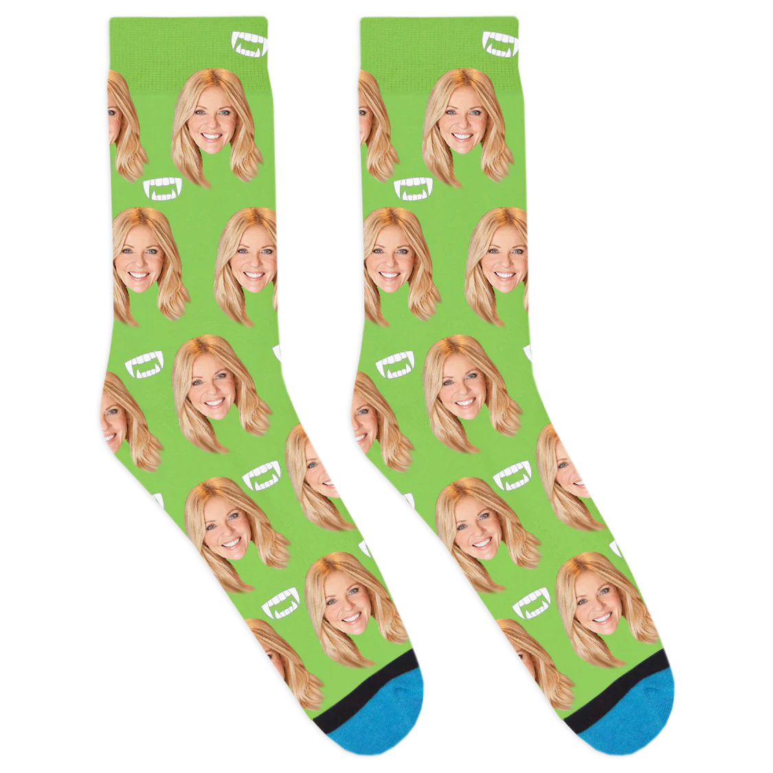 Custom Vampire Fang Socks - Image 4