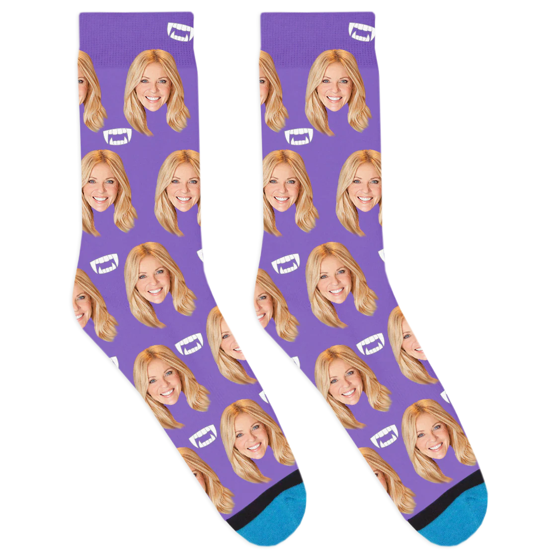 Custom Vampire Fang Socks - Image 9