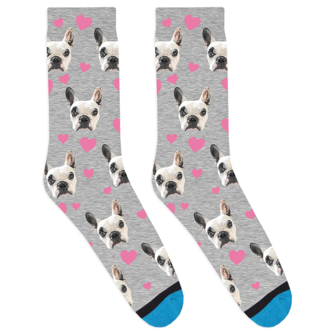 Walter Geoffrey the Frenchie Heart Socks