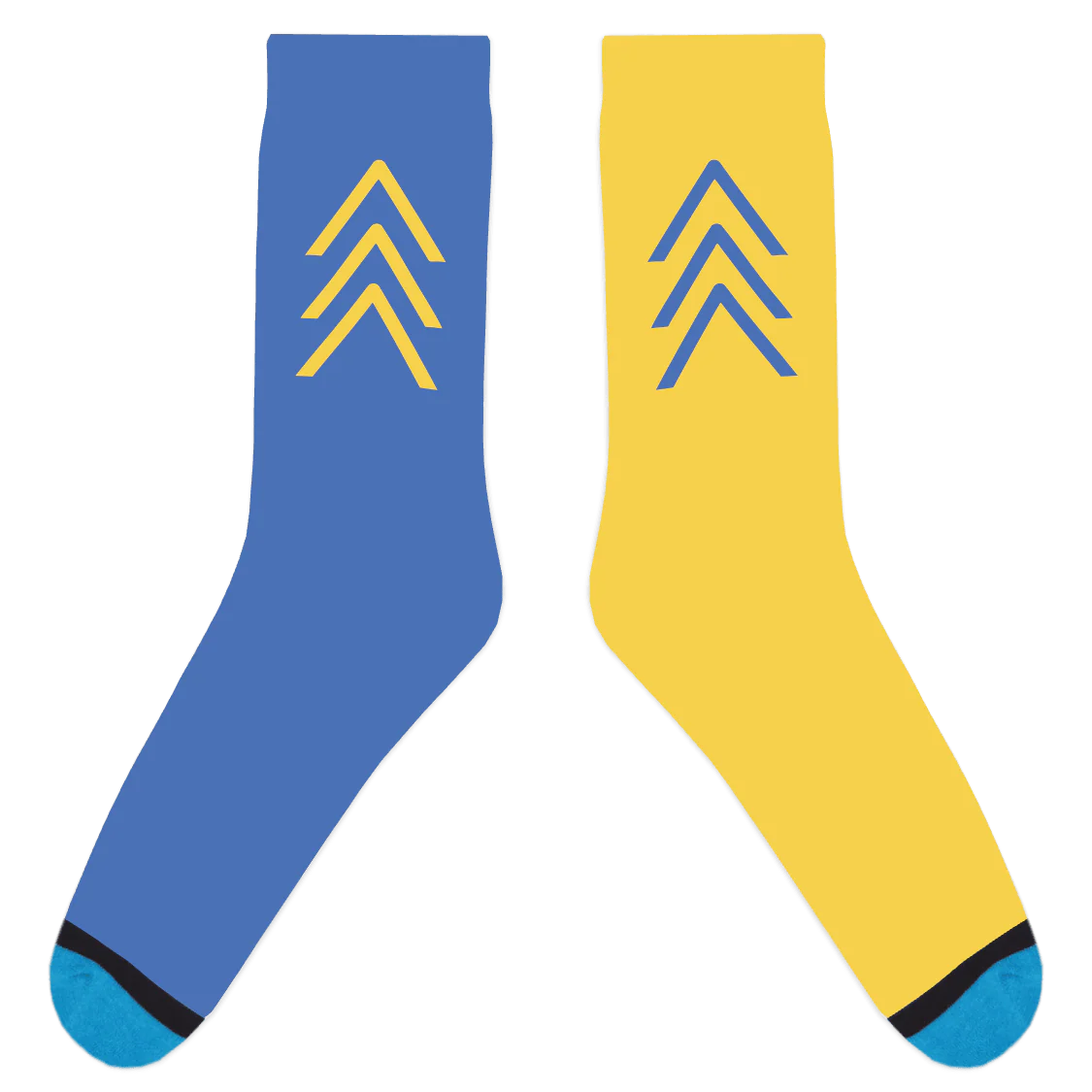 World Down Syndrome Awareness Mismatched Arrow Socks