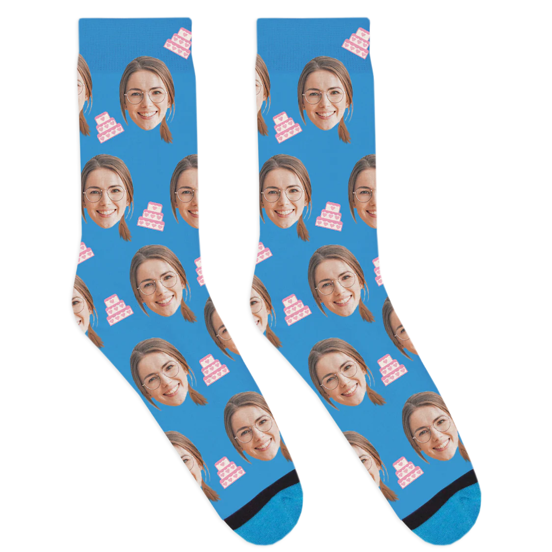 Custom Wedding Cake Socks - Image 3