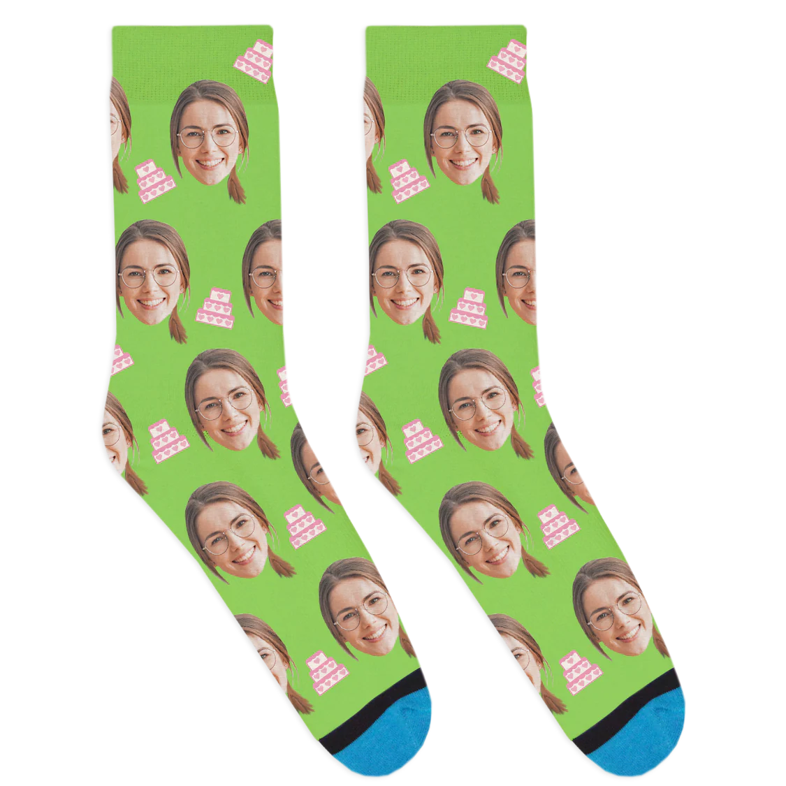 Custom Wedding Cake Socks - Image 4