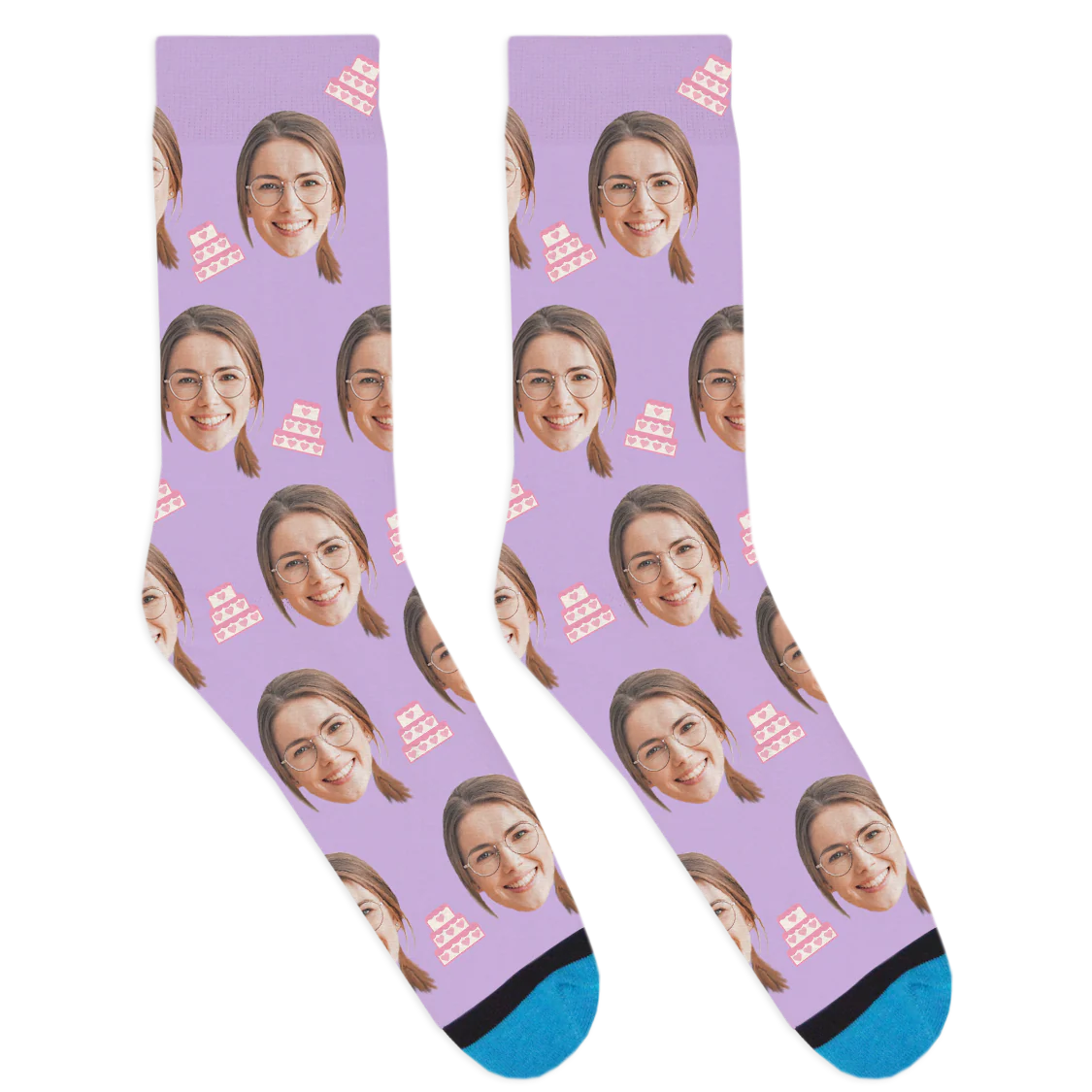 Custom Wedding Cake Socks - Image 5