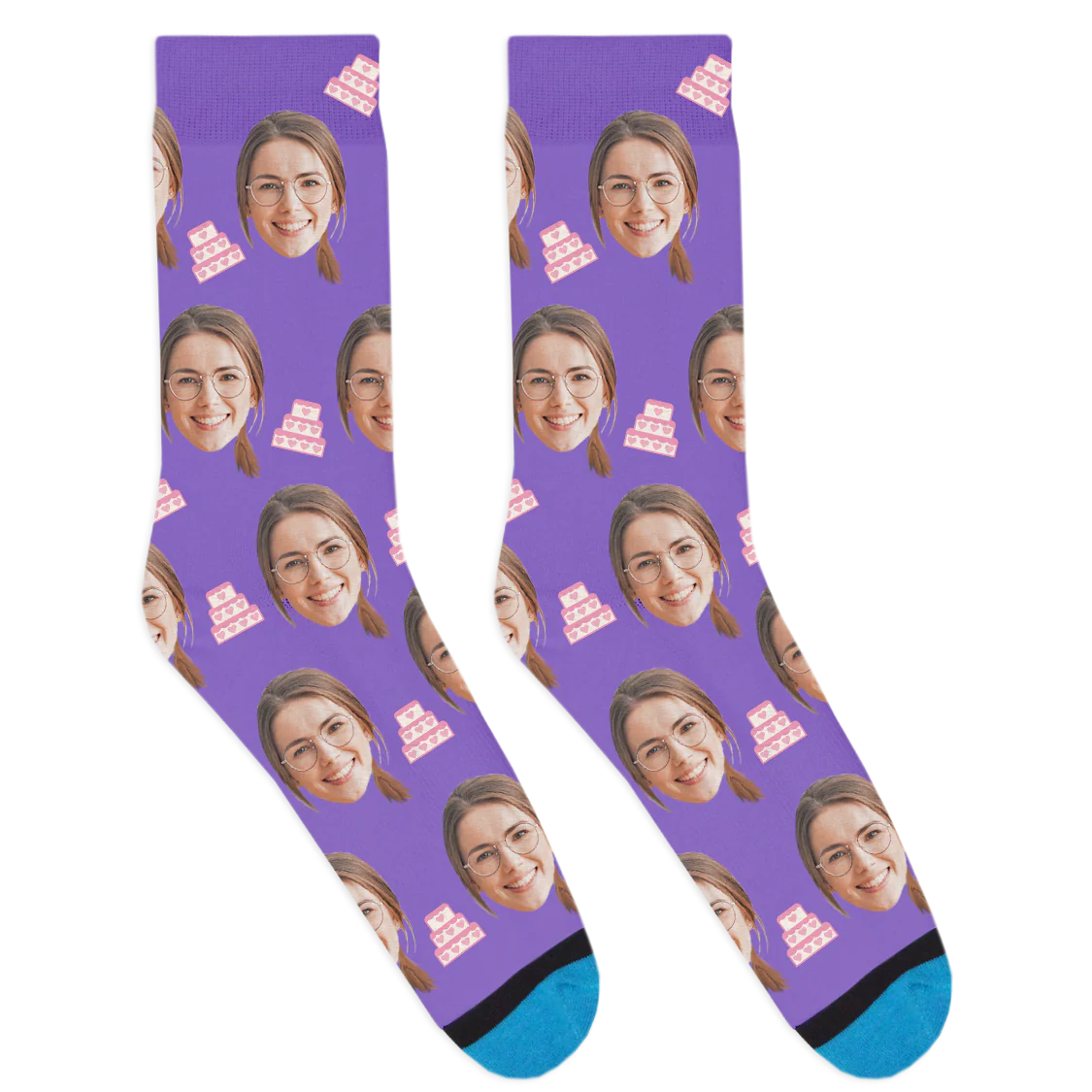 Custom Wedding Cake Socks - Image 7
