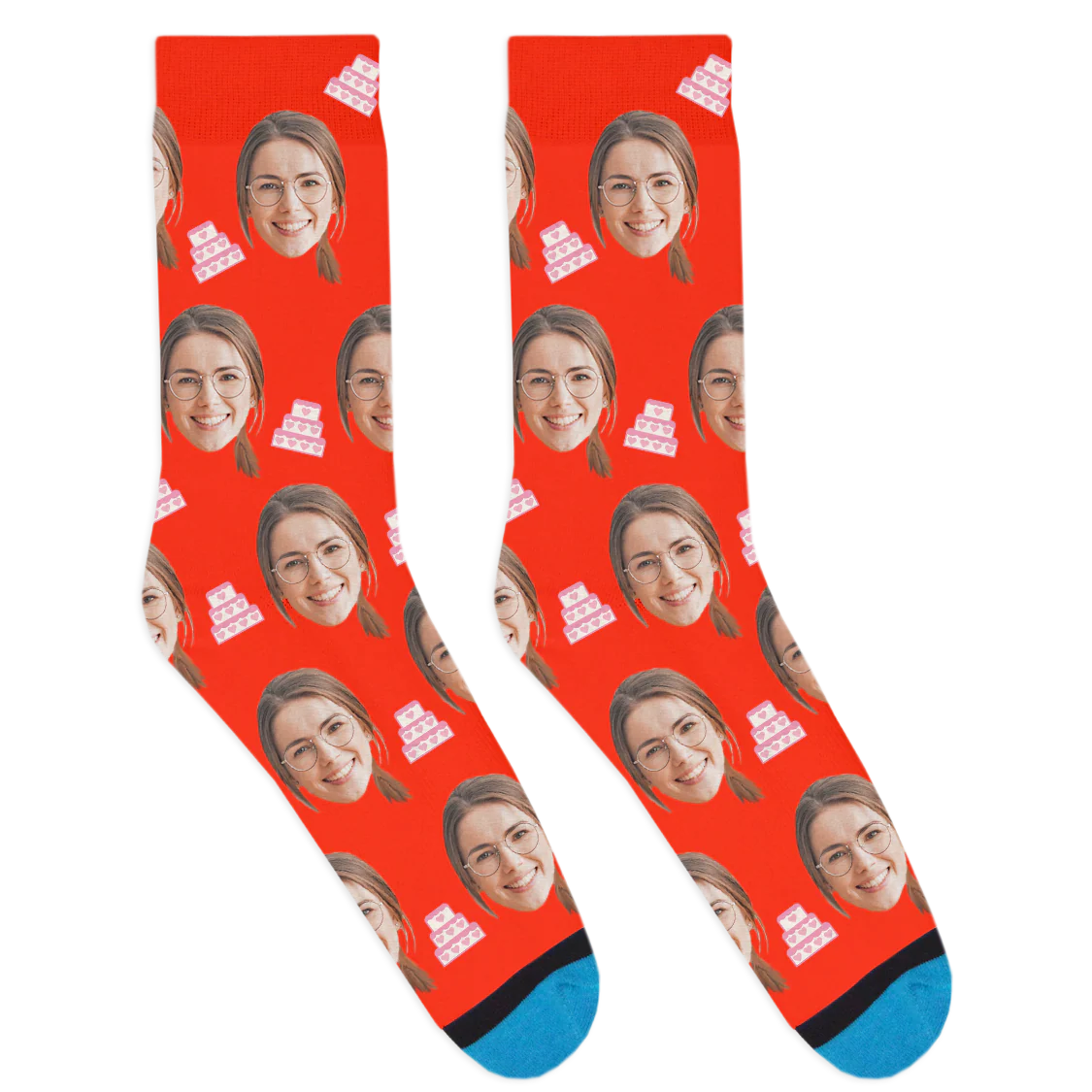 Custom Wedding Cake Socks - Image 8