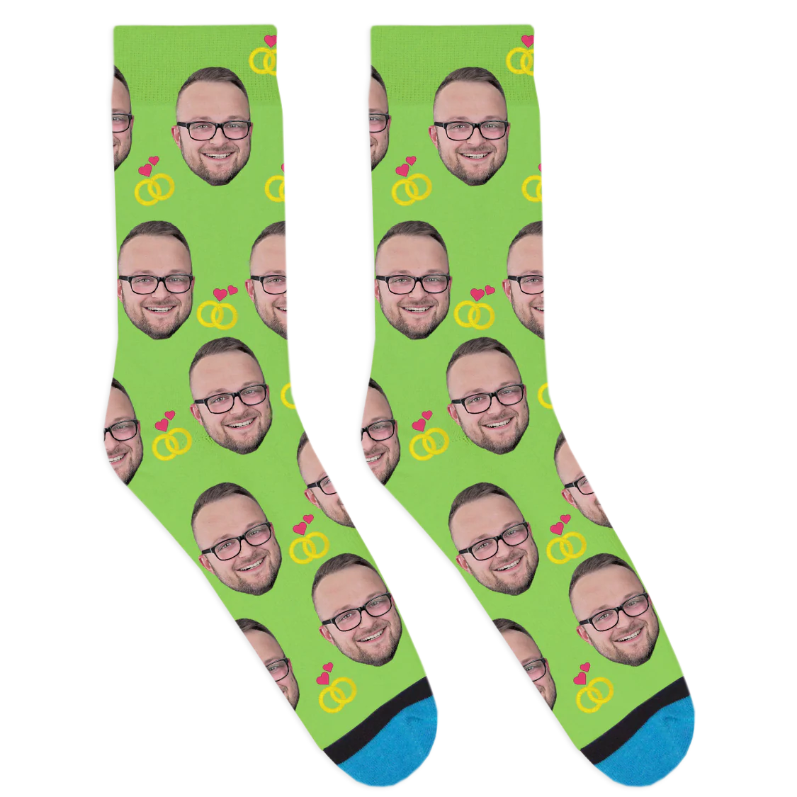 Custom Wedding Ring Socks - Image 4